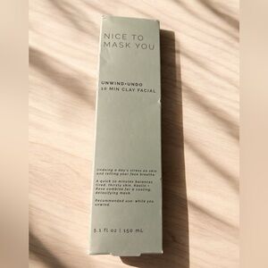 NIB Sun and Moon Nice to Mask you clay mask